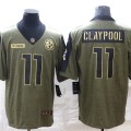 Chase Claypool Pittsburgh Steelers Nike 2021 Salute To Service Limited Player Jersey - Olive $26