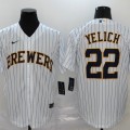 Christian Yelich Milwaukee Brewers Nike Alternate Replica Player Jersey - White $23