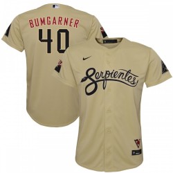 Madison Bumgarner Arizona Diamondbacks Nike Youth City Connect Replica Player Jersey - Sand