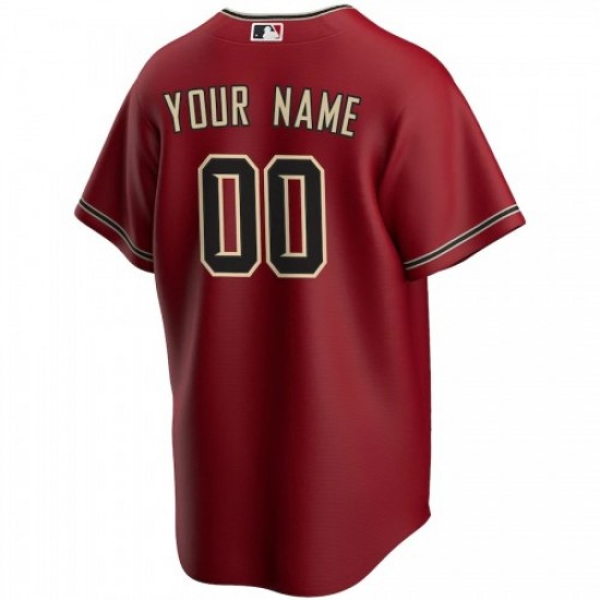 Men's Arizona Diamondbacks Nike Red 2020 Alternate Custom Jersey