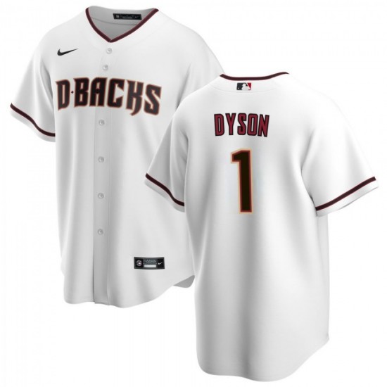 Men's Arizona Diamondbacks Jarrod Dyson #1 Nike White Home 2020 Jersey