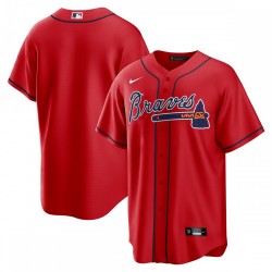 Atlanta Braves Nike Alternate Replica Team Jersey - Red