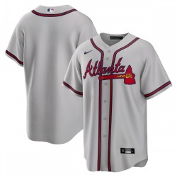 Atlanta Braves Nike Road Replica Team Jersey - Gray