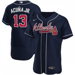 Ronald Acuna Jr. Atlanta Braves Nike Alternate Authentic Player Jersey - Navy