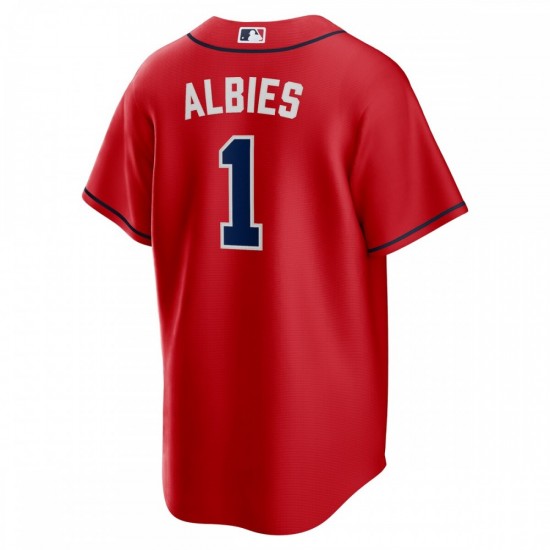 Ozzie Albies Atlanta Braves Nike Alternate Replica Player Name Jersey - Red