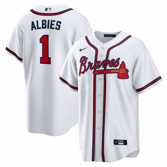 Ozzie Albies Atlanta Braves Nike Home Replica Player Name Jersey - White