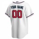 Atlanta Braves Nike Home Replica Custom Jersey - White