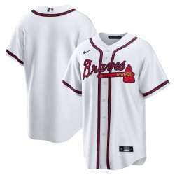 Atlanta Braves Nike Home Blank Replica Jersey - White