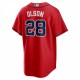 Matt Olson Atlanta Braves Nike Alternate Replica Player Jersey - Red