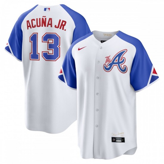 Ronald Acuña Jr. Atlanta Braves Nike 2023 City Connect Replica Player Jersey - White