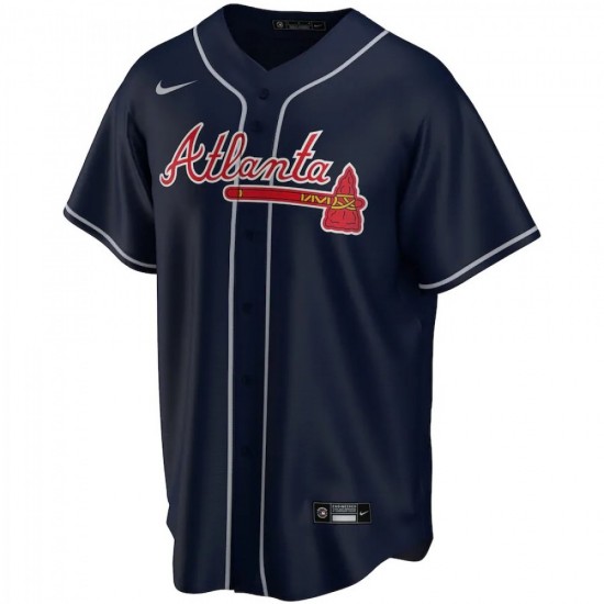 Men's Atlanta Braves Nike Navy Alternate Team Jersey