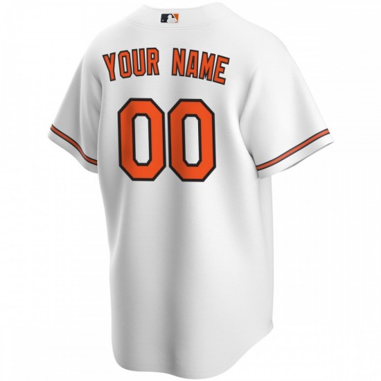 Baltimore Orioles Nike Home Replica Custom Jersey - White