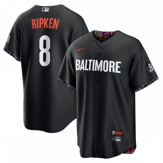 Cal Ripken Baltimore Orioles Nike 2023 City Connect Replica Player Jersey - Black