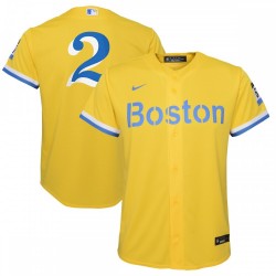 Xander Bogaerts Boston Red Sox Nike Youth City Connect Replica Player Jersey - Gold/Light Blue