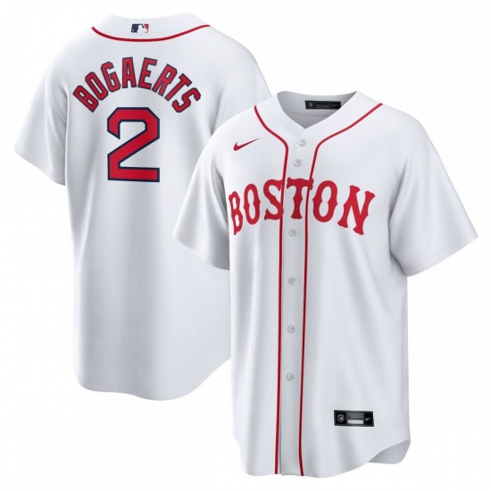 Xander Bogaerts Boston Red Sox Nike 2021 Patriots' Day Official Replica Player Jersey - White