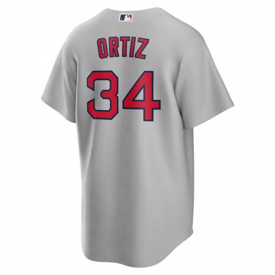 David Ortiz Boston Red Sox Nike Road Replica Player Jersey - Gray