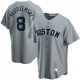 Men's Boston Red Sox Carl Yastrzemski #8 Nike Gray Road Cooperstown Collection Player Jersey