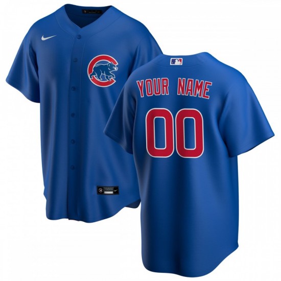 Chicago Cubs Nike Alternate Replica Custom Jersey - Royal