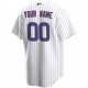 Chicago Cubs Nike Home Replica Custom Jersey - White