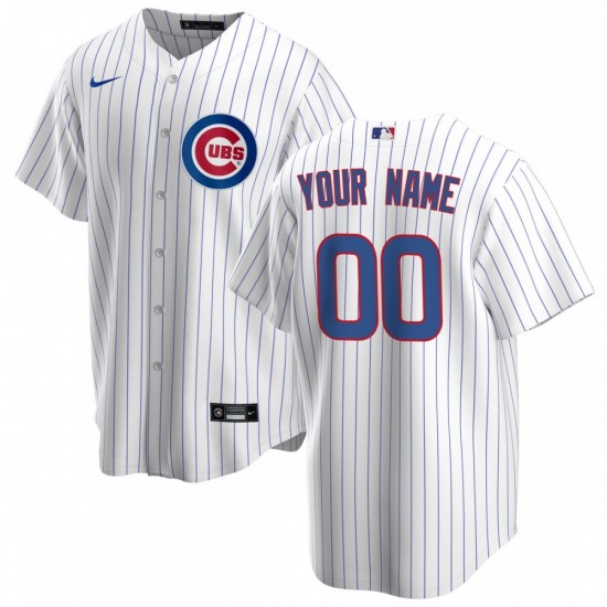 Chicago Cubs Nike Youth Home Replica Custom Jersey - White