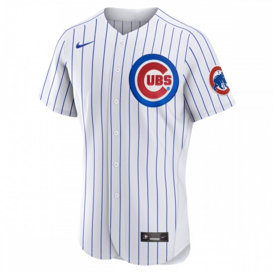 Chicago Cubs Nike Home Authentic Custom Jersey - White