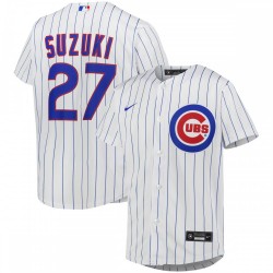 Seiya Suzuki Chicago Cubs Nike Youth Alternate Replica Player Jersey - White