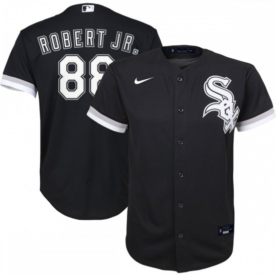 Luis Robert Chicago White Sox Nike Youth Alternate Replica Player Jersey - Black