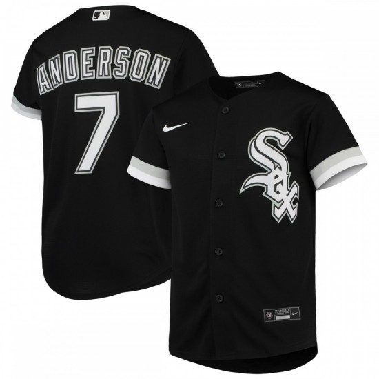 Tim Anderson Chicago White Sox Nike Youth Alternate Replica Player Jersey - Black