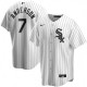 Men's Chicago White Sox Tim Anderson #7 Nike White&Royal Home 2020 Jersey