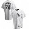 Men's Chicago White Sox Eloy Jimenez #74 Nike White&Roayl Home Jersey