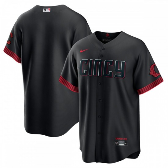 Cincinnati Reds Nike 2023 City Connect Replica Jersey - Black