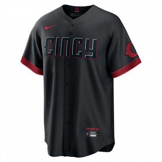 Tyler Stephenson Cincinnati Reds Nike 2023 City Connect Replica Player Jersey - Black