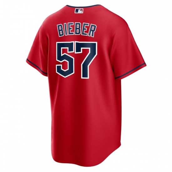 Shane Bieber Cleveland Guardians Nike Alternate Replica Player Jersey - Red