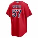 Shane Bieber Cleveland Guardians Nike Alternate Replica Player Jersey - Red