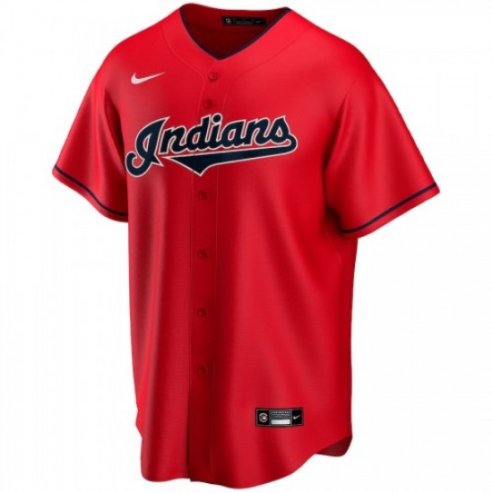 Men's Cleveland Indians Nike Red Alternate 2020 Custom Jersey