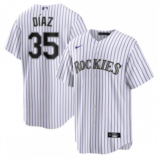 Elias Díaz Colorado Rockies Nike Home  Replica Player Jersey - White