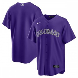 Colorado Rockies Nike Alternate Replica Team Jersey - Purple