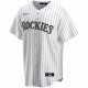 Colorado Rockies Nike Home Replica Custom Jersey - White