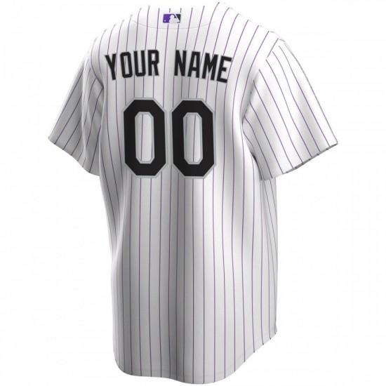 Colorado Rockies Nike Youth Home Replica Custom Jersey - White