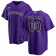 Colorado Rockies Nike Alternate Replica Custom Jersey - Purple