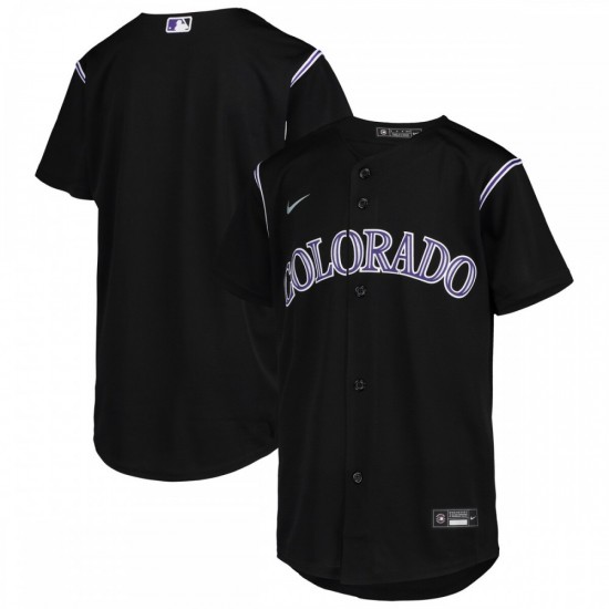 Colorado Rockies Nike Youth Alternate Replica Team Jersey - Black