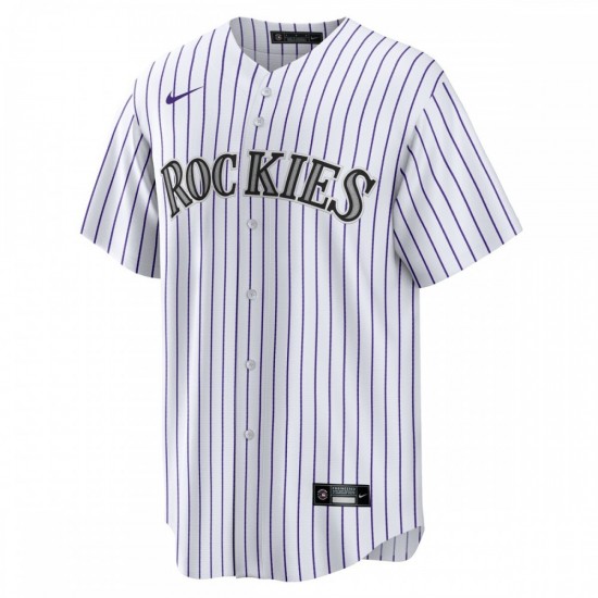 Colorado Rockies Nike Home Blank Replica Jersey - White