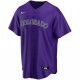 Men's Colorado Rockies Trevor Story #27 Nike Purple 2020 Alternate Jersey