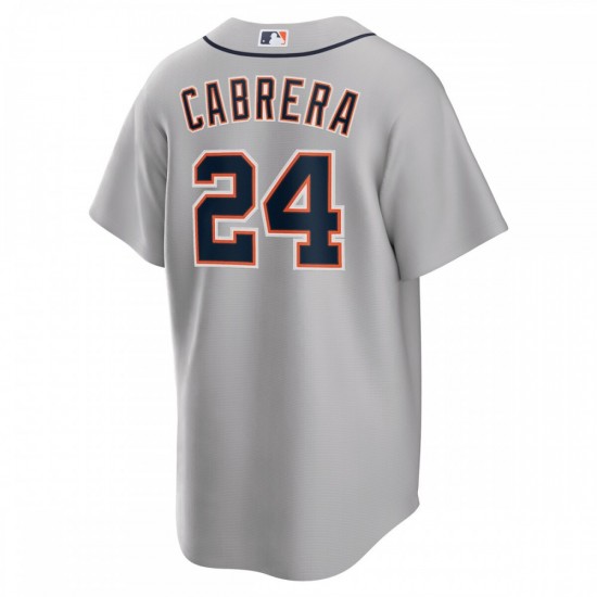 Miguel Cabrera Detroit Tigers Nike Road Replica Player Name Jersey - Gray