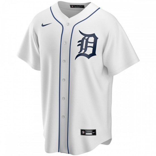 Detroit Tigers Nike Home Replica Custom Jersey - White