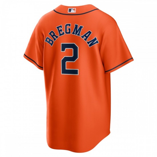 Alex Bregman Houston Astros Nike Alternate Replica Player Name Jersey - Orange