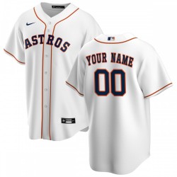 Houston Astros Nike Youth Home Replica Custom Jersey - White