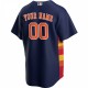 Houston Astros Nike Alternate Replica Custom Jersey - Navy