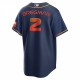 Alex Bregman Houston Astros Nike 2022 City Connect Replica Player Jersey - Navy