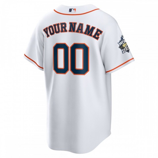 Houston Astros Nike 2022 World Series Home Custom Replica Jersey - White